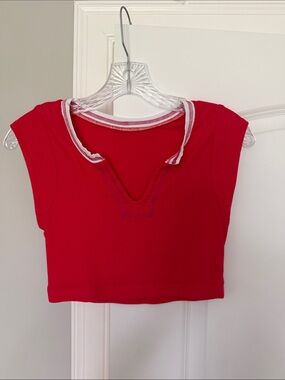Women’s Red Crop Top